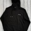 Organic hoodie in black